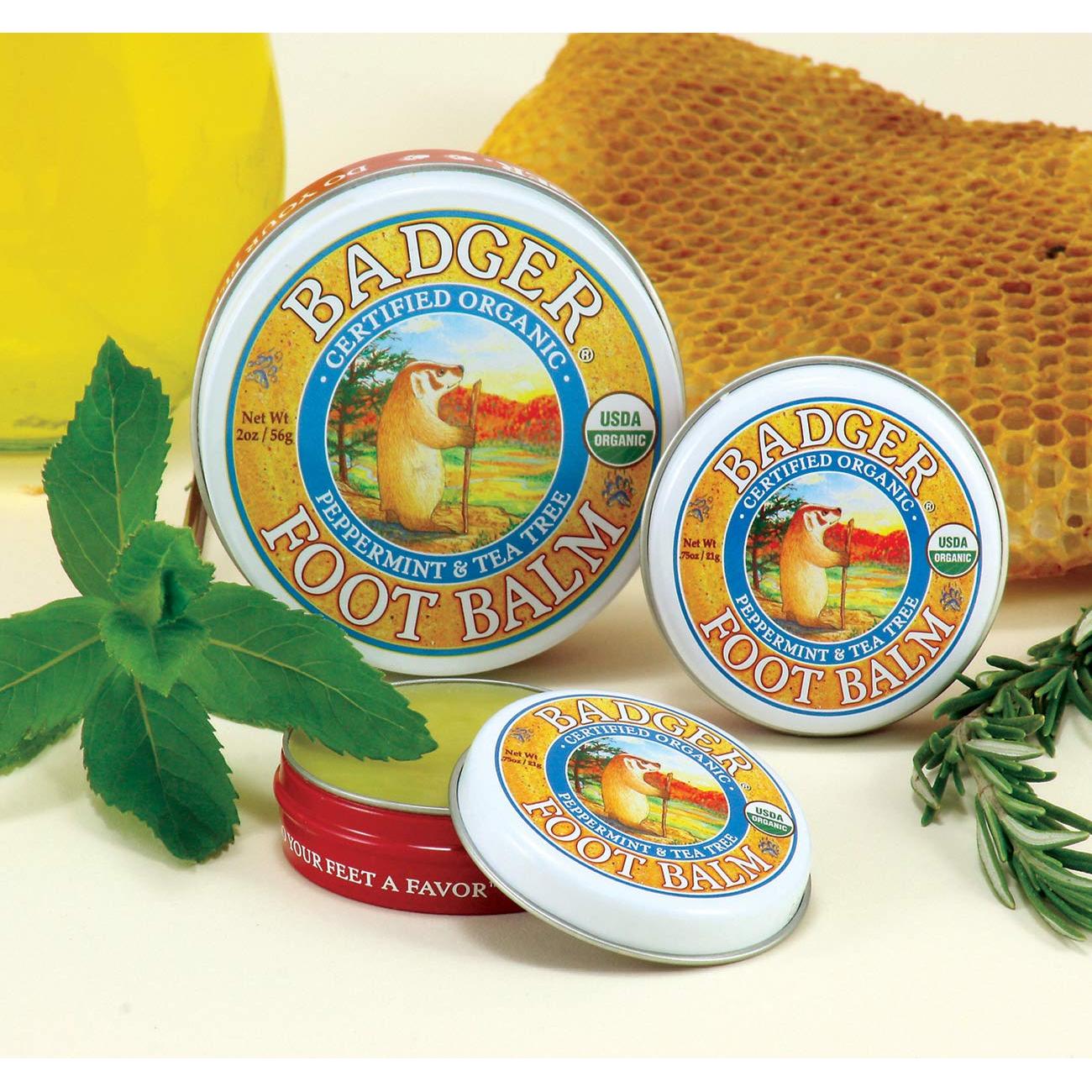 Bálsamo para Pies Badger 100% Orgánico 21.26g - Hidratante Natural