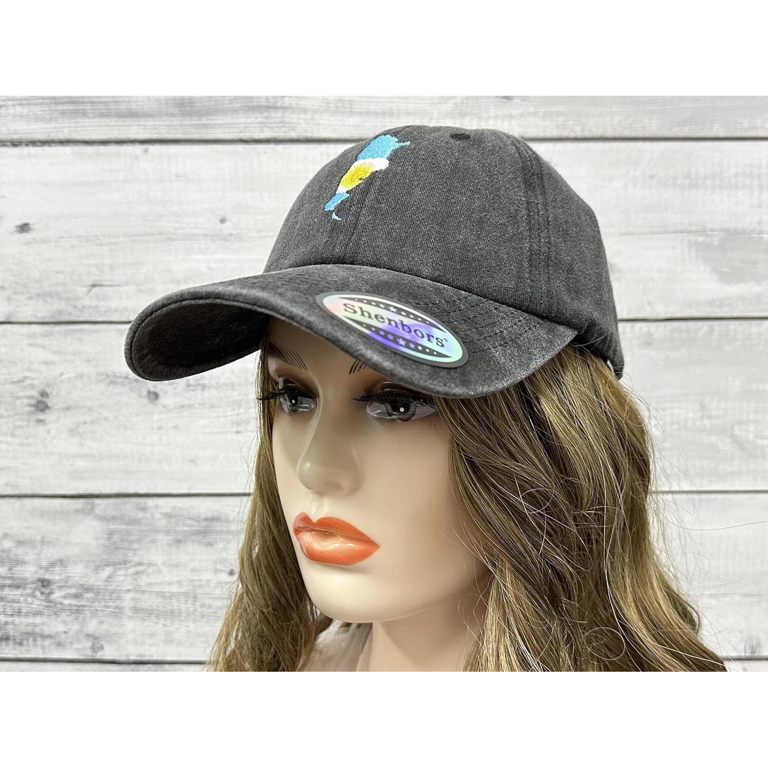 Gorra de Papá Bandera Argentina Shenbors - Ajustable Unisex