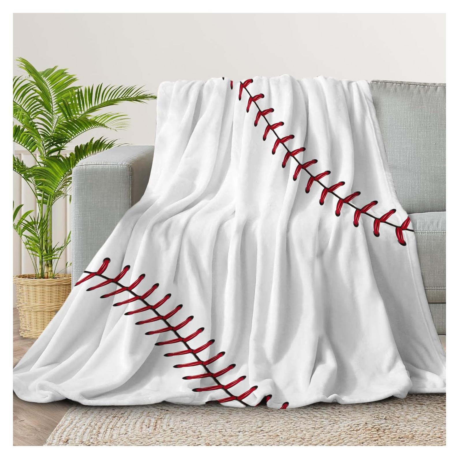 Manta de Franela NHBTGSF para Niños Béisbol 101.6x127cm