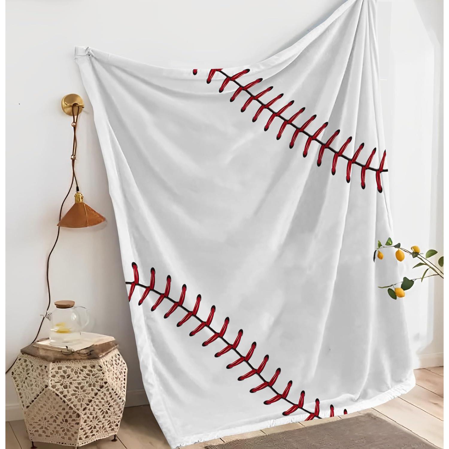 Manta de Franela NHBTGSF para Niños Béisbol 101.6x127cm