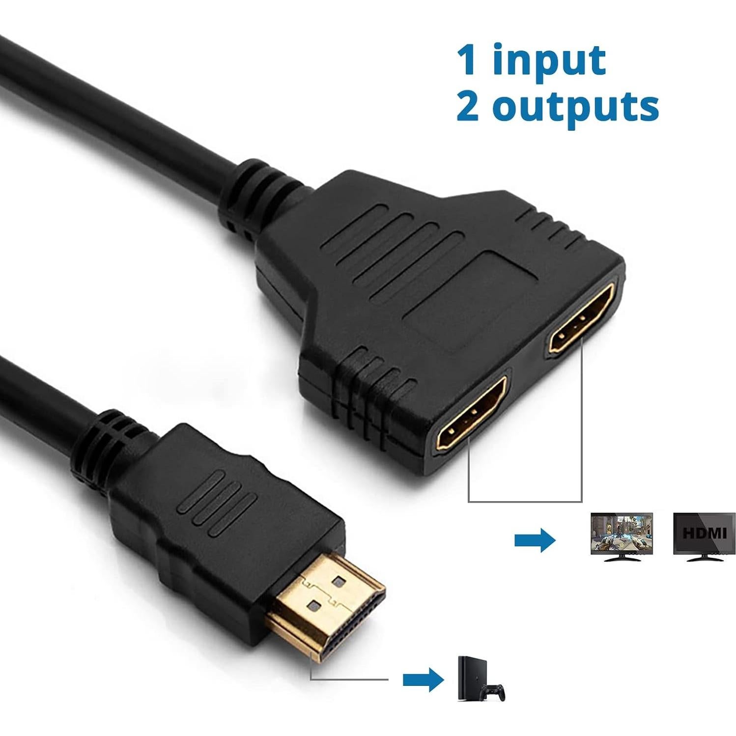 Cable Divisor HDMI Macho a Doble Hembra 30cm Sorthol 1080P