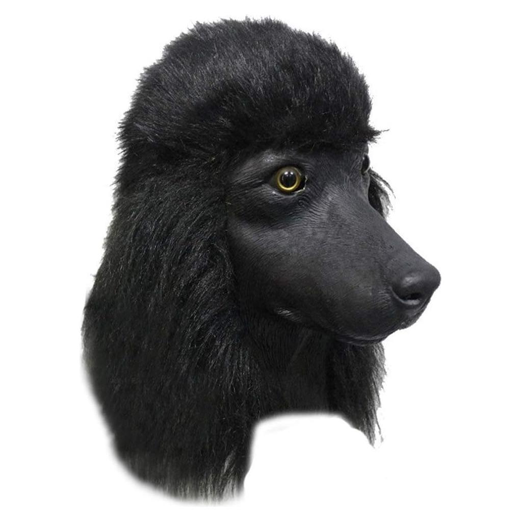 Máscara de Cabeza de Poodle Realista de Láttex para Halloween