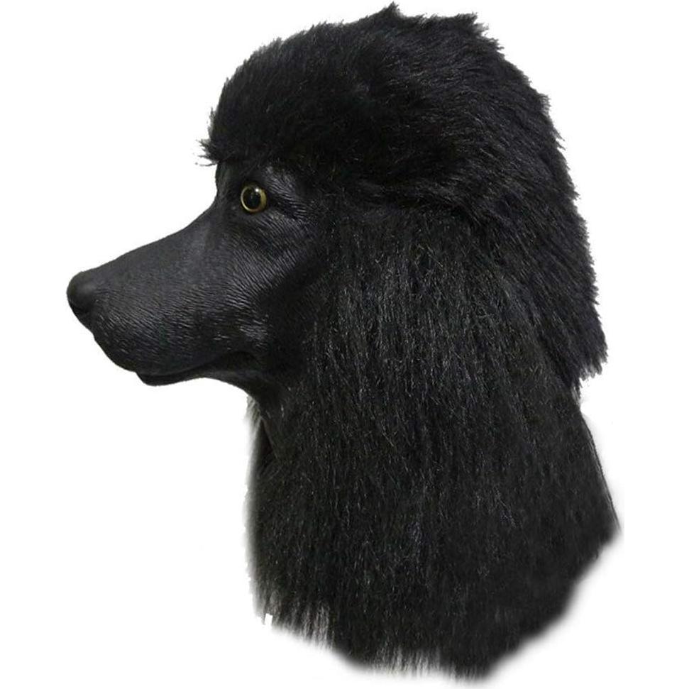Máscara de Cabeza de Poodle Realista de Láttex para Halloween
