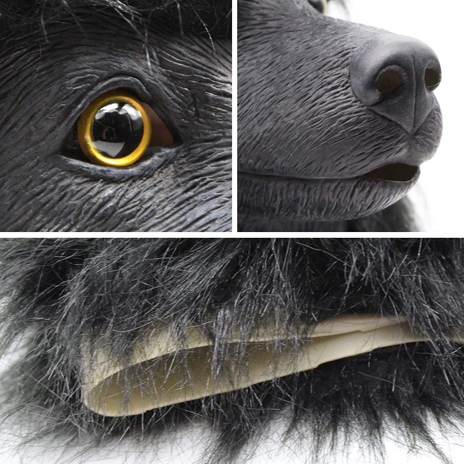 Máscara de Cabeza de Poodle Realista de Láttex para Halloween