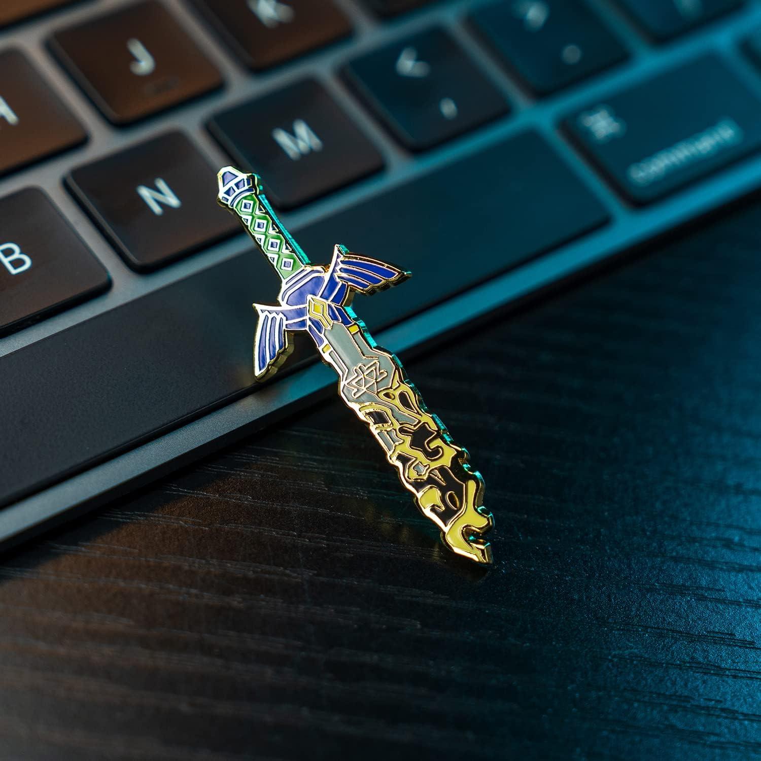 Juego de Broches Luminosa Espada Rota Mankamonga 5.08cm 7.62cm