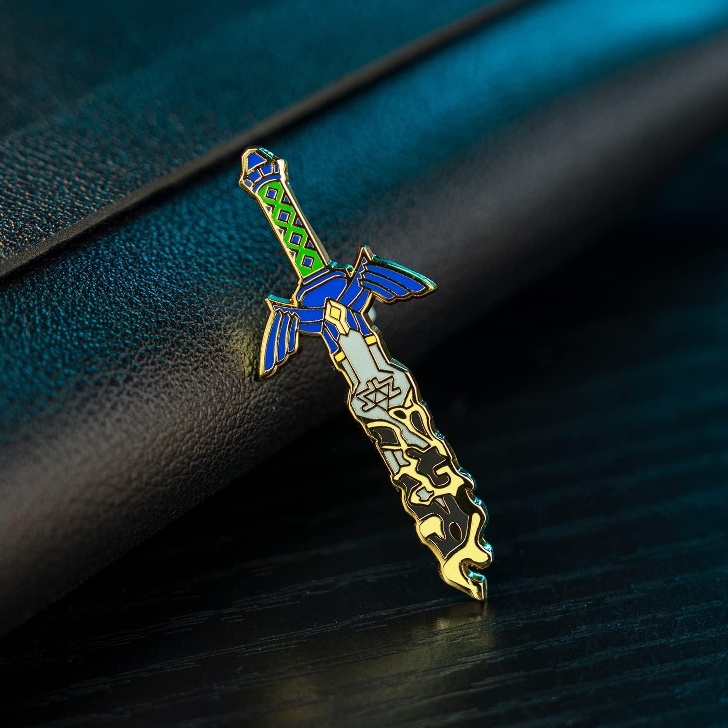 Juego de Broches Luminosa Espada Rota Mankamonga 5.08cm 7.62cm