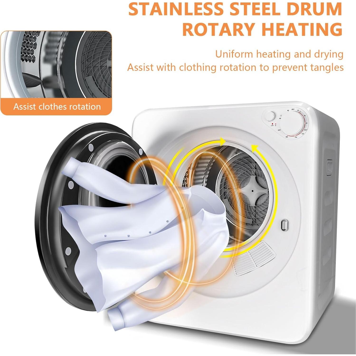 Secadora de Ropa Compacta DOGHLY LDDH01 1.6 Pies Cúbicos 800W