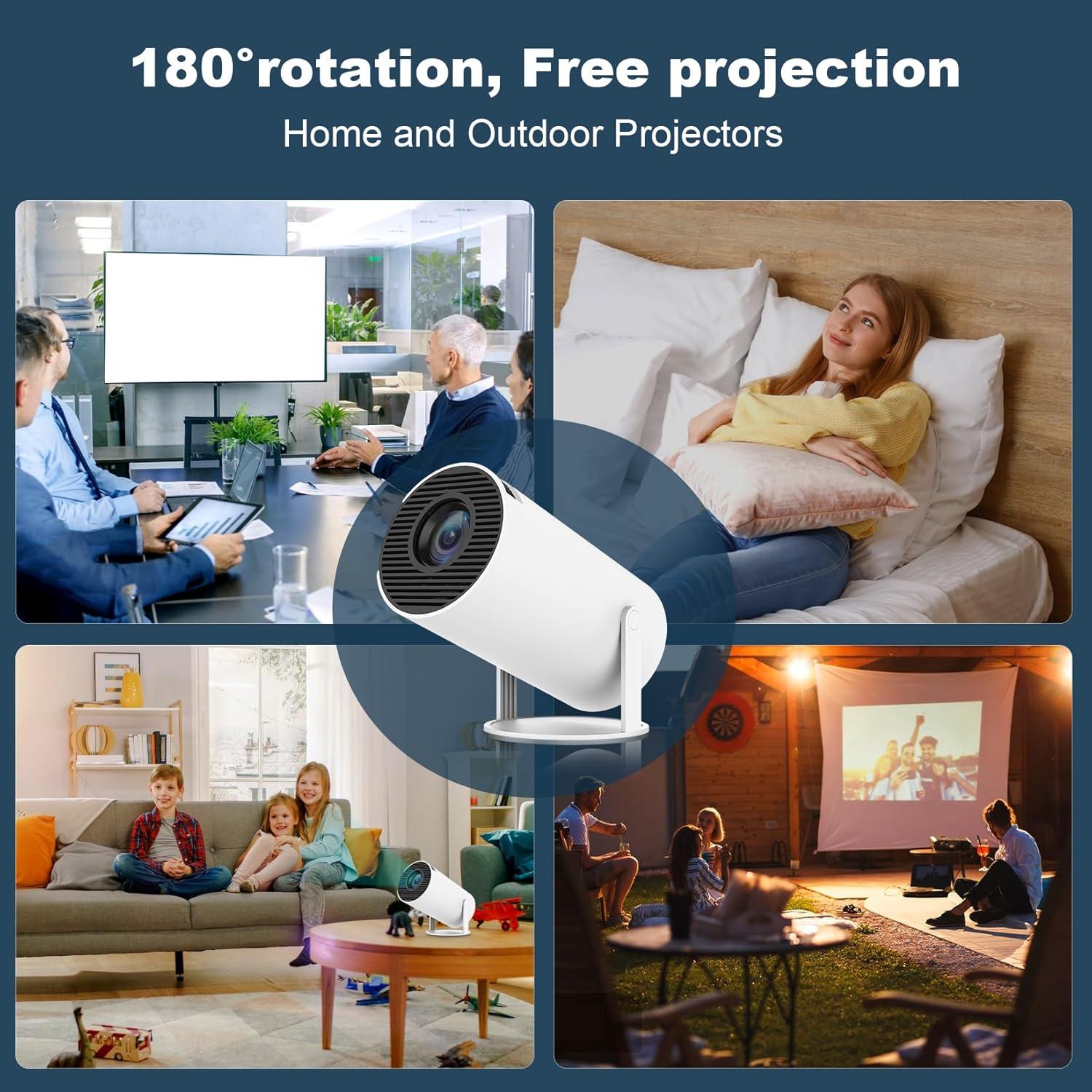 Mini Proyector Portátil ear&ear HY300 PRO 4K 1080P WiFi 6