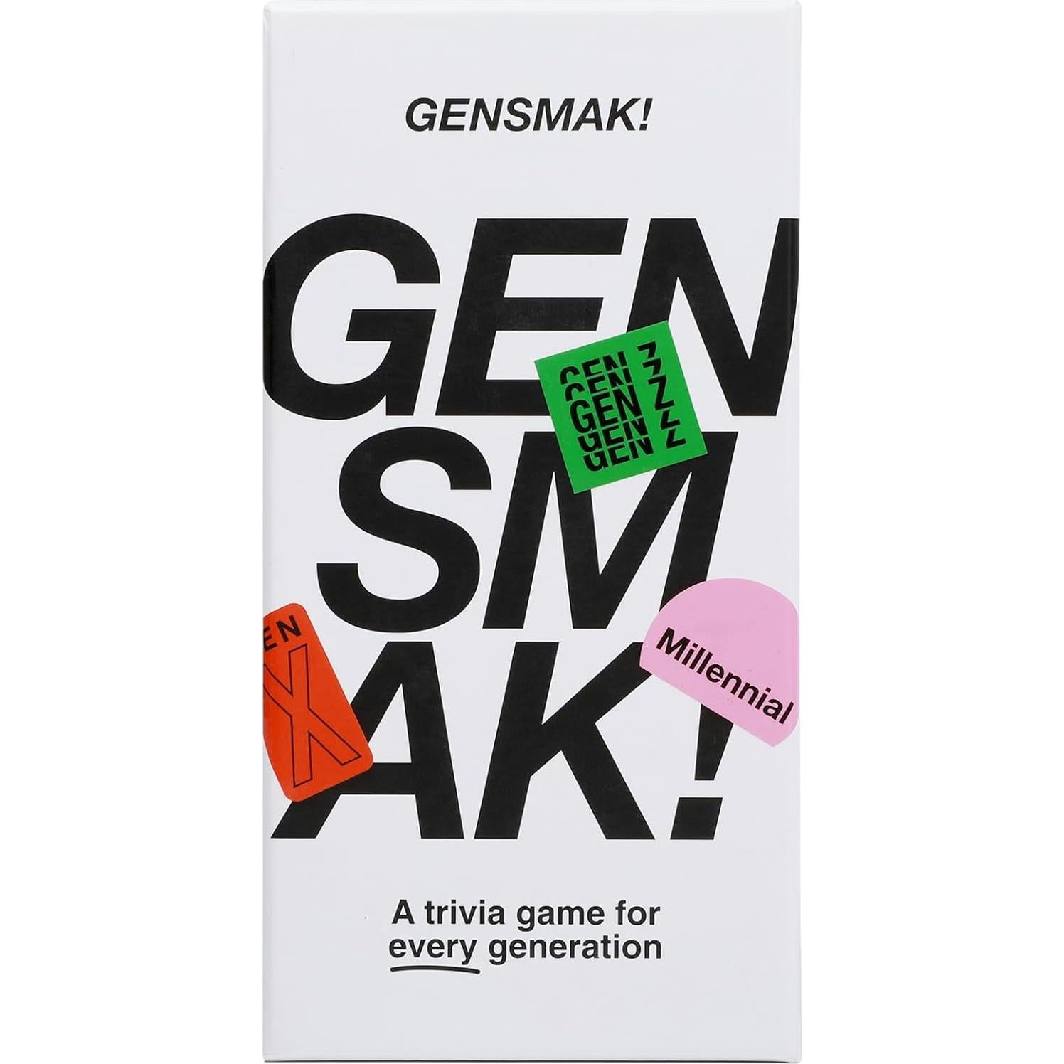 Juego de Trivia GENSMAK - Diversión Intergeneracional 10+ Años