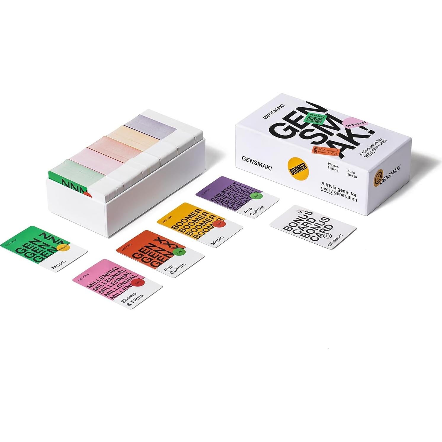 Juego de Trivia GENSMAK - Diversión Intergeneracional 10+ Años