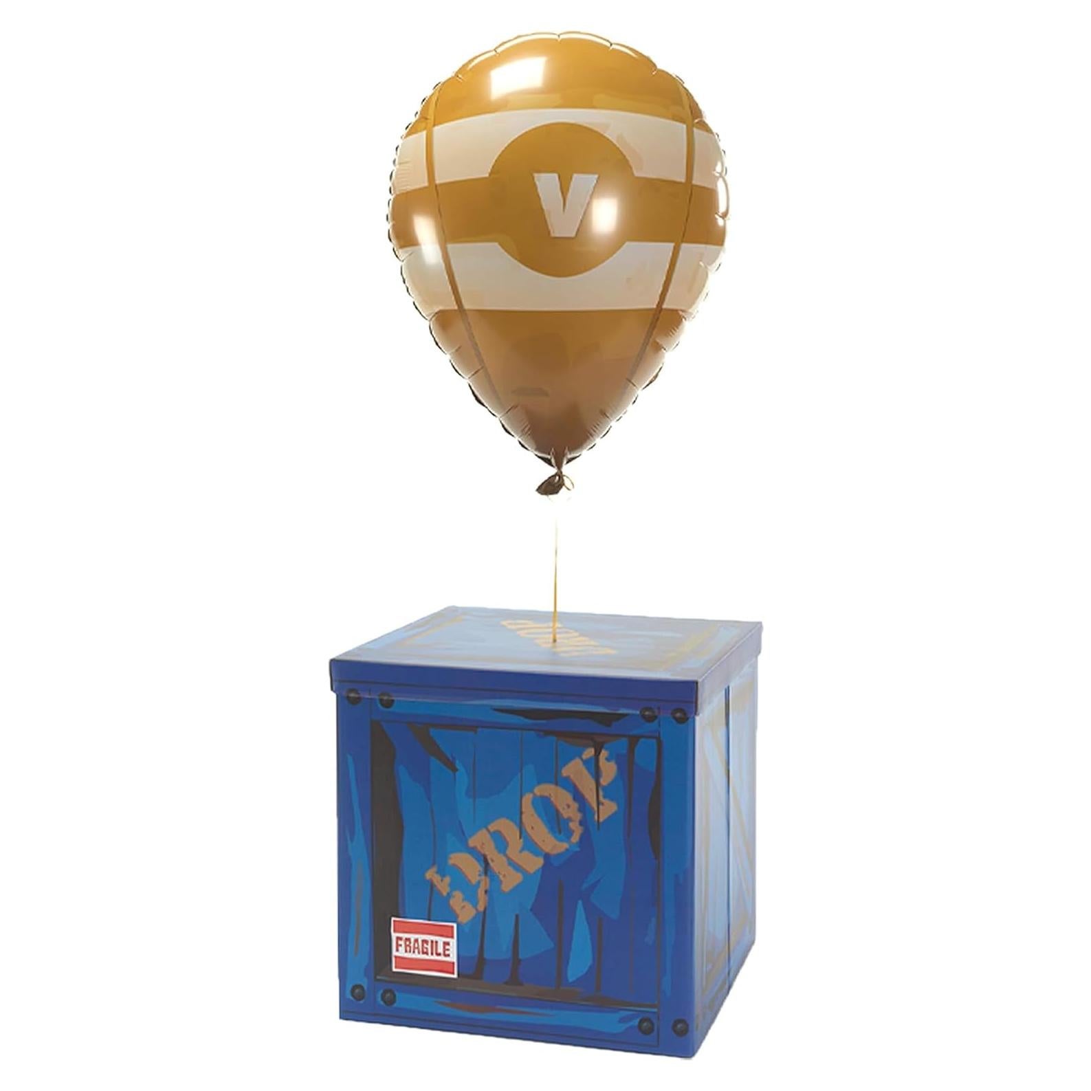 Caja de Caída Grande 35.56 cm con Globo Amarillo Camp Liner