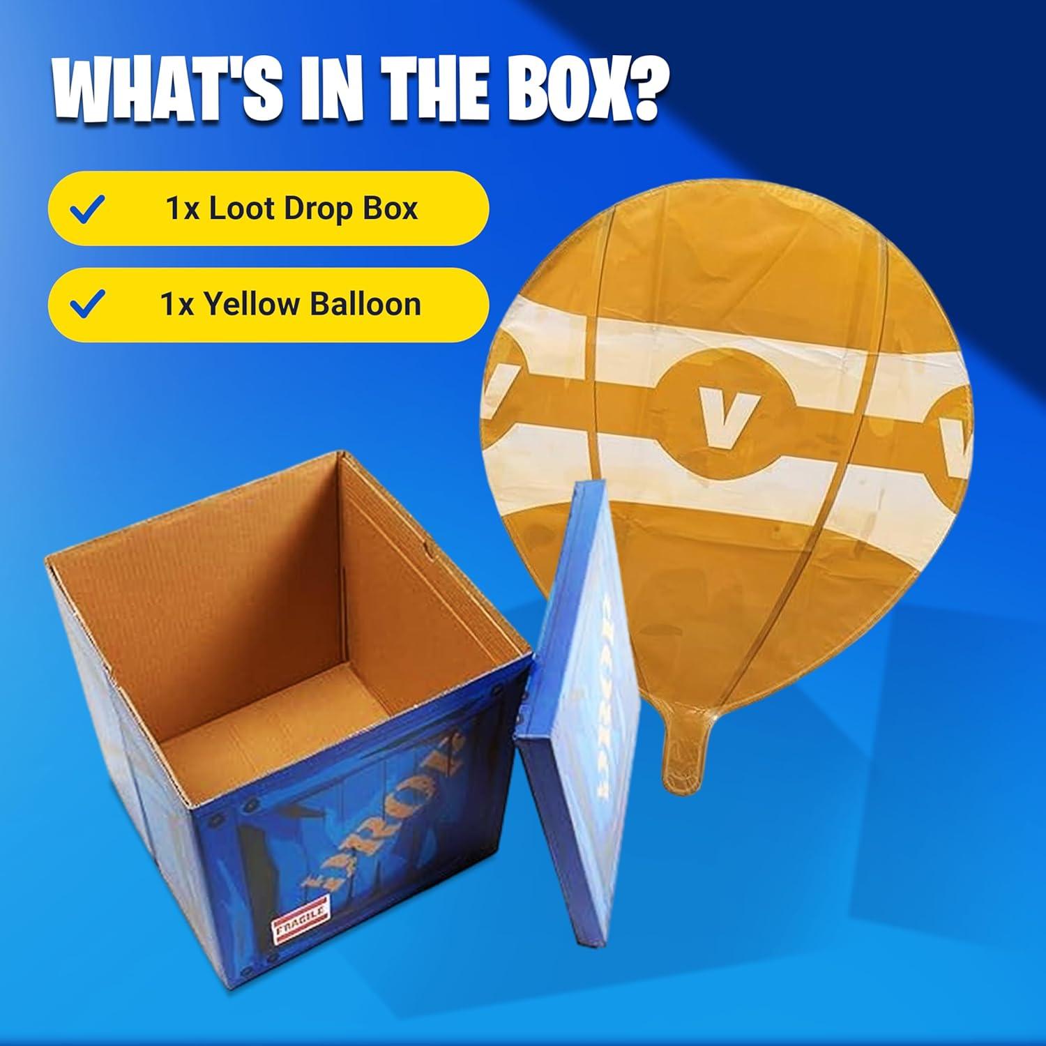 Caja de Caída Grande 35.56 cm con Globo Amarillo Camp Liner