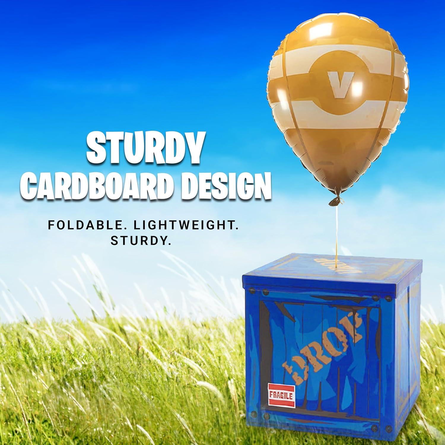 Caja de Caída Grande 35.56 cm con Globo Amarillo Camp Liner