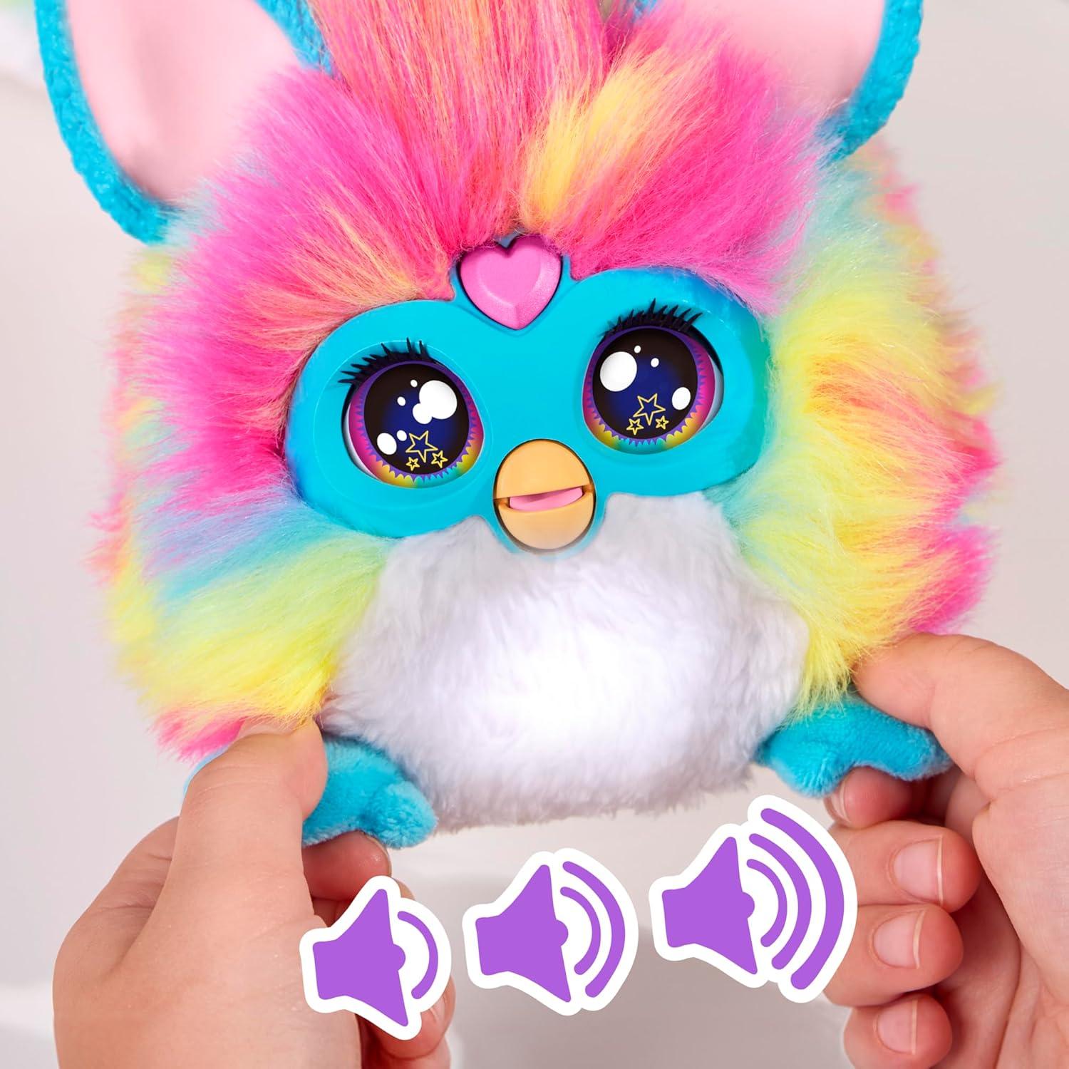 Furby DJ Juguete Interactivo Arcoíris Peluche + Pilas Duracell AA