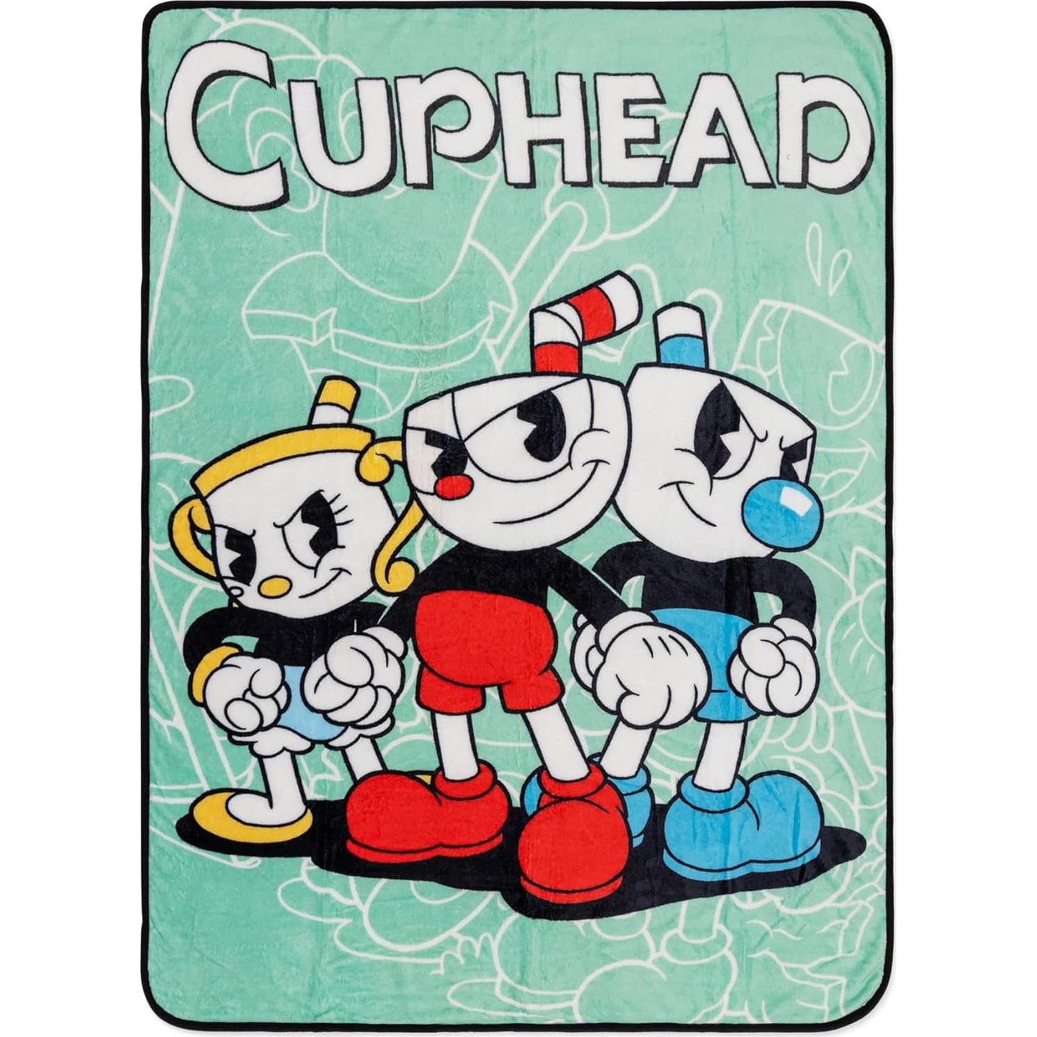 Manta de Forro Cuphead 152x114 cm Poliester Suave