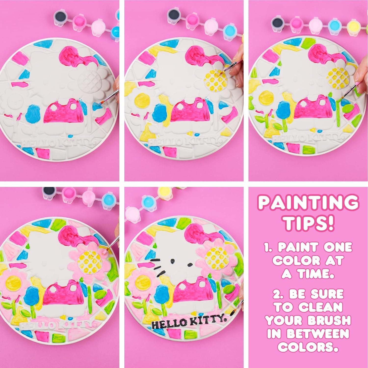 Kit de Pintura Hello Kitty - Ladrillo de Jardín 17.78 cm