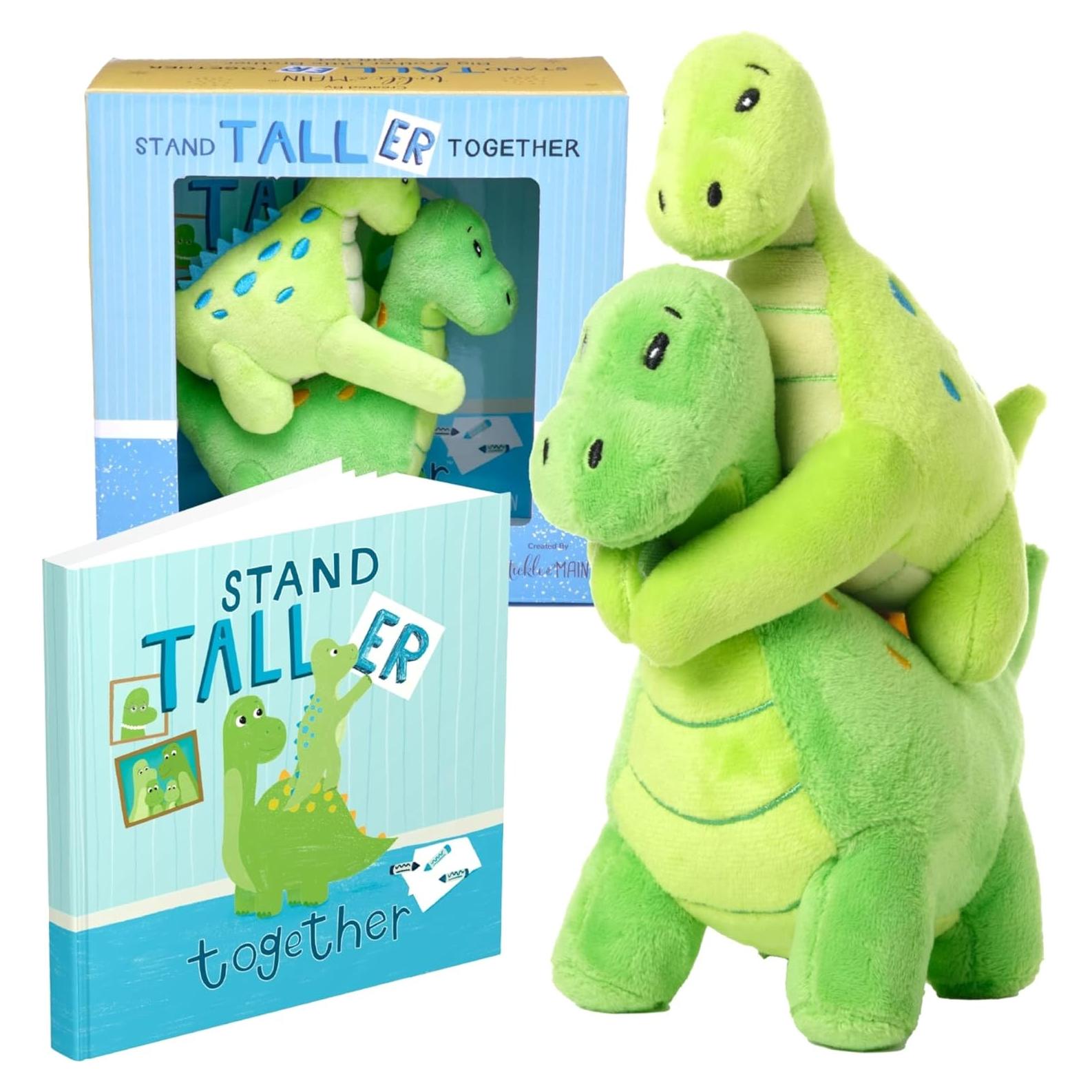 Conjunto Regalo Tickle & Main Dinosaurio Peluche 3 Piezas