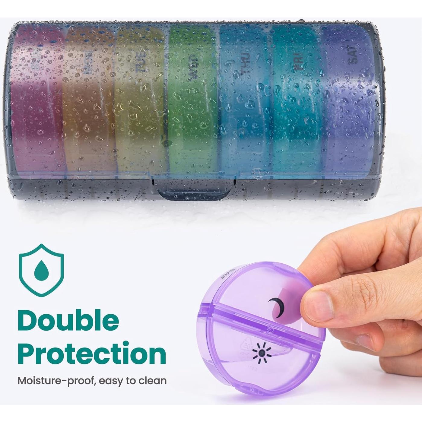 Organizador de Pastillas Semanal Sukuos AM PM 7 Días