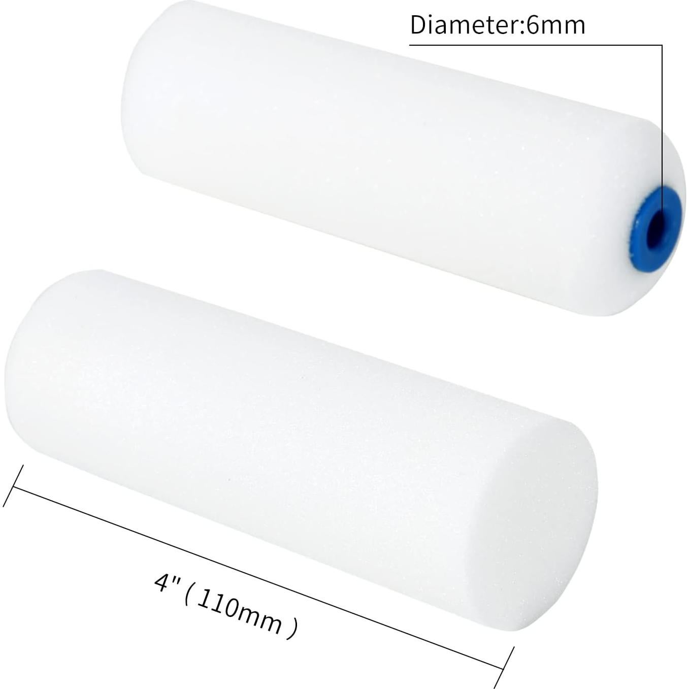 Rodillo de Pintura de Espuma Mister Rui 10 Pcs 4" Alta Densidad