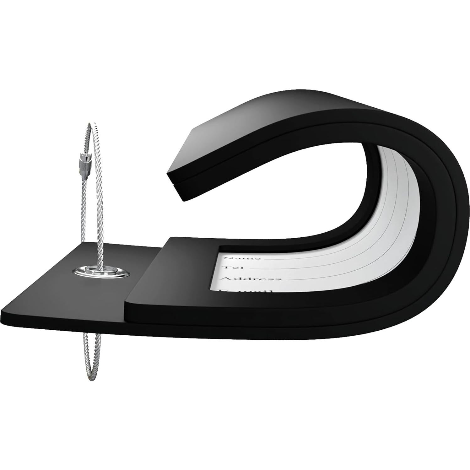 Etiquetas de Equipaje Gostwo 2 Piezas con Inicial A - Negro