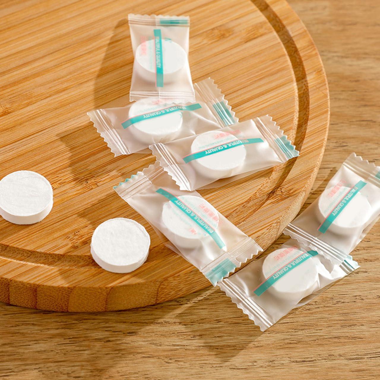 Hoja de Máscara Facial Comprimida FRCOLOR 100 Pcs Algodón