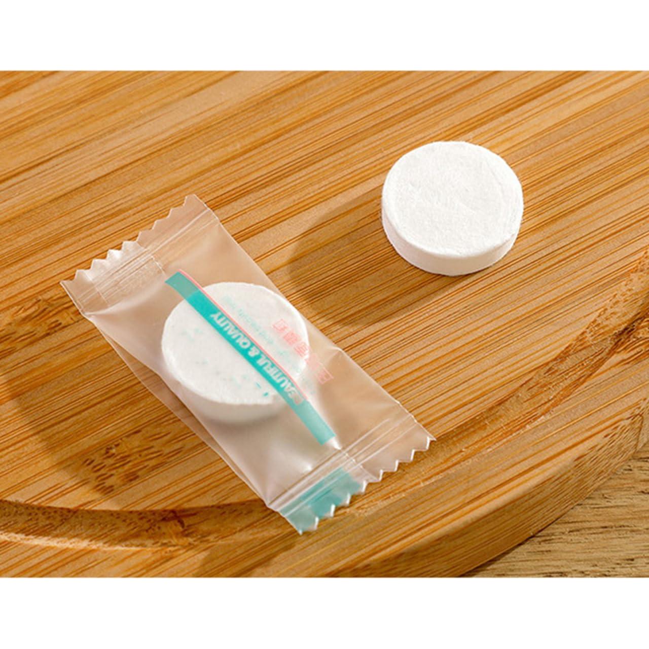 Hoja de Máscara Facial Comprimida FRCOLOR 100 Pcs Algodón