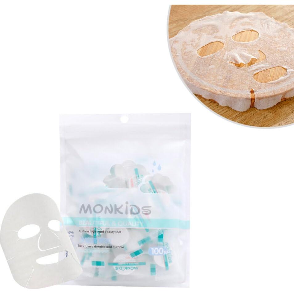Hoja de Máscara Facial Comprimida FRCOLOR 100 Pcs Algodón