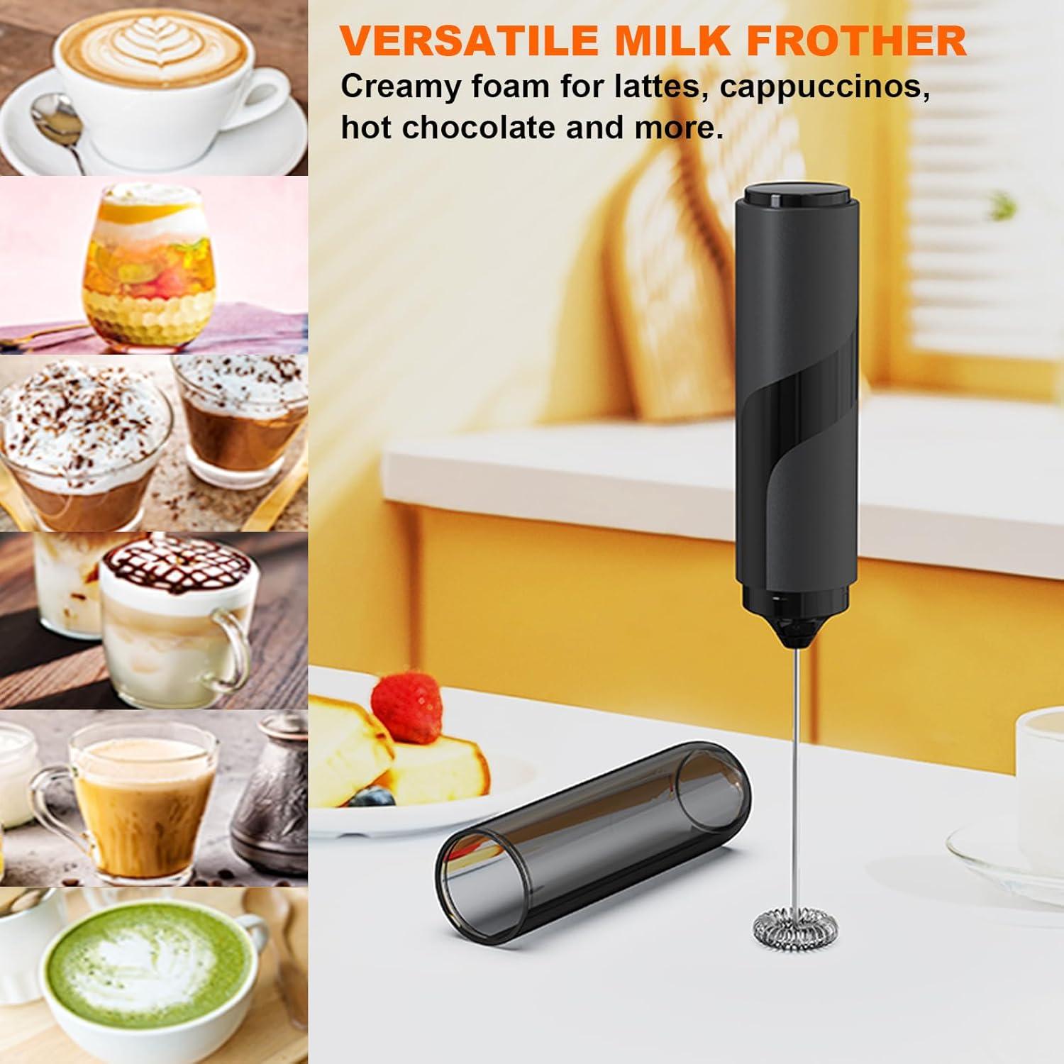 Espumador de Leche Eléctrico SOENGLYUN Negro 0.3L 6W