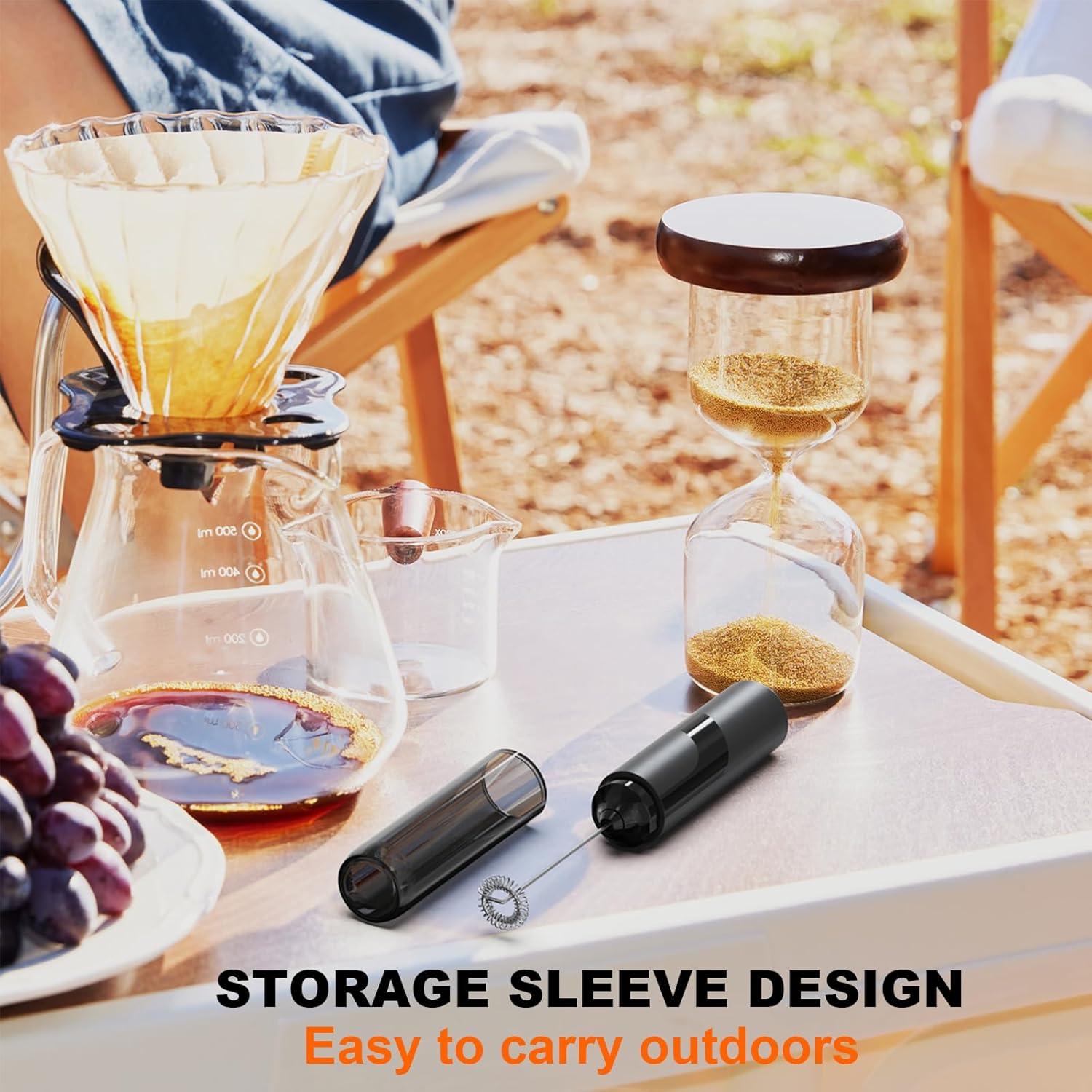 Espumador de Leche Eléctrico SOENGLYUN Negro 0.3L 6W