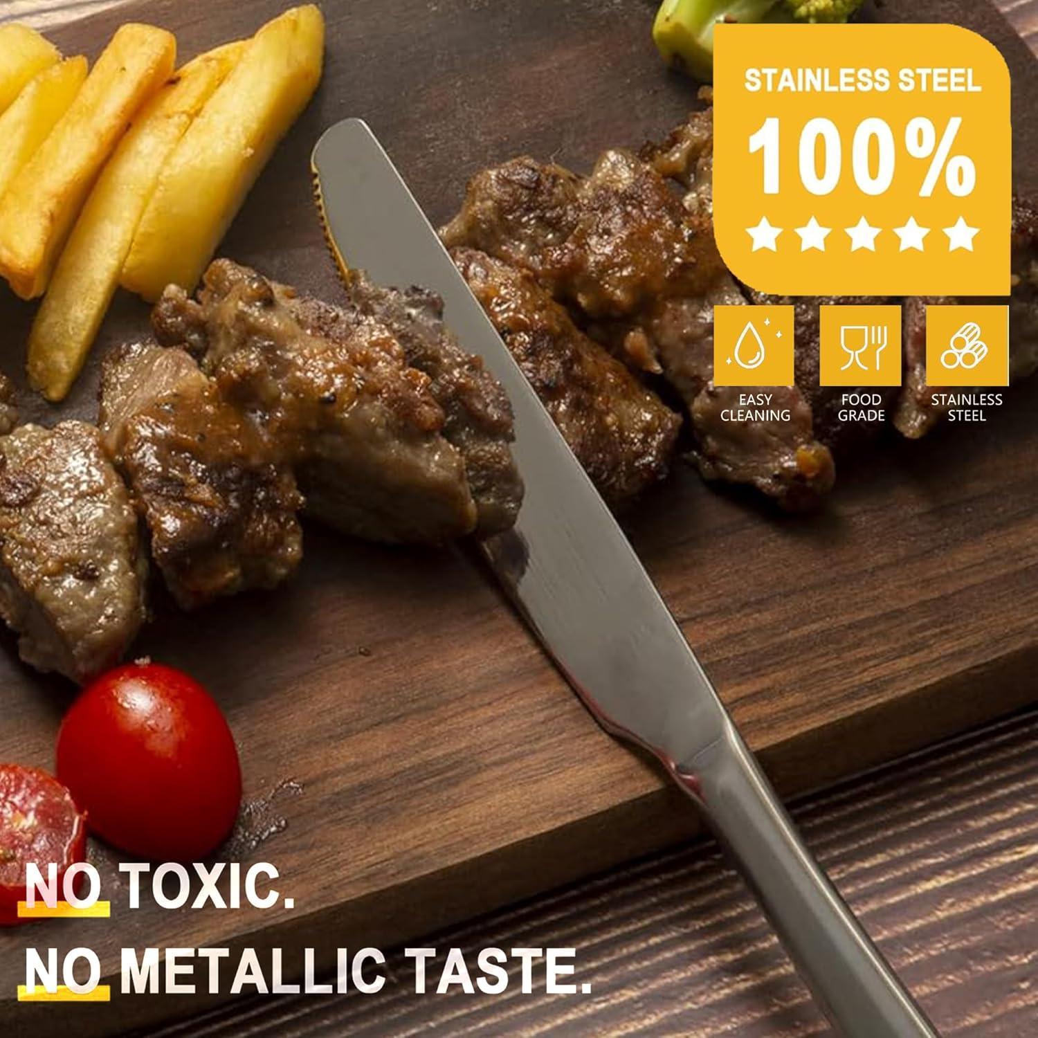 Juego de Cuchillos de Cena ATB de Acero Inoxidable - 2 Piezas