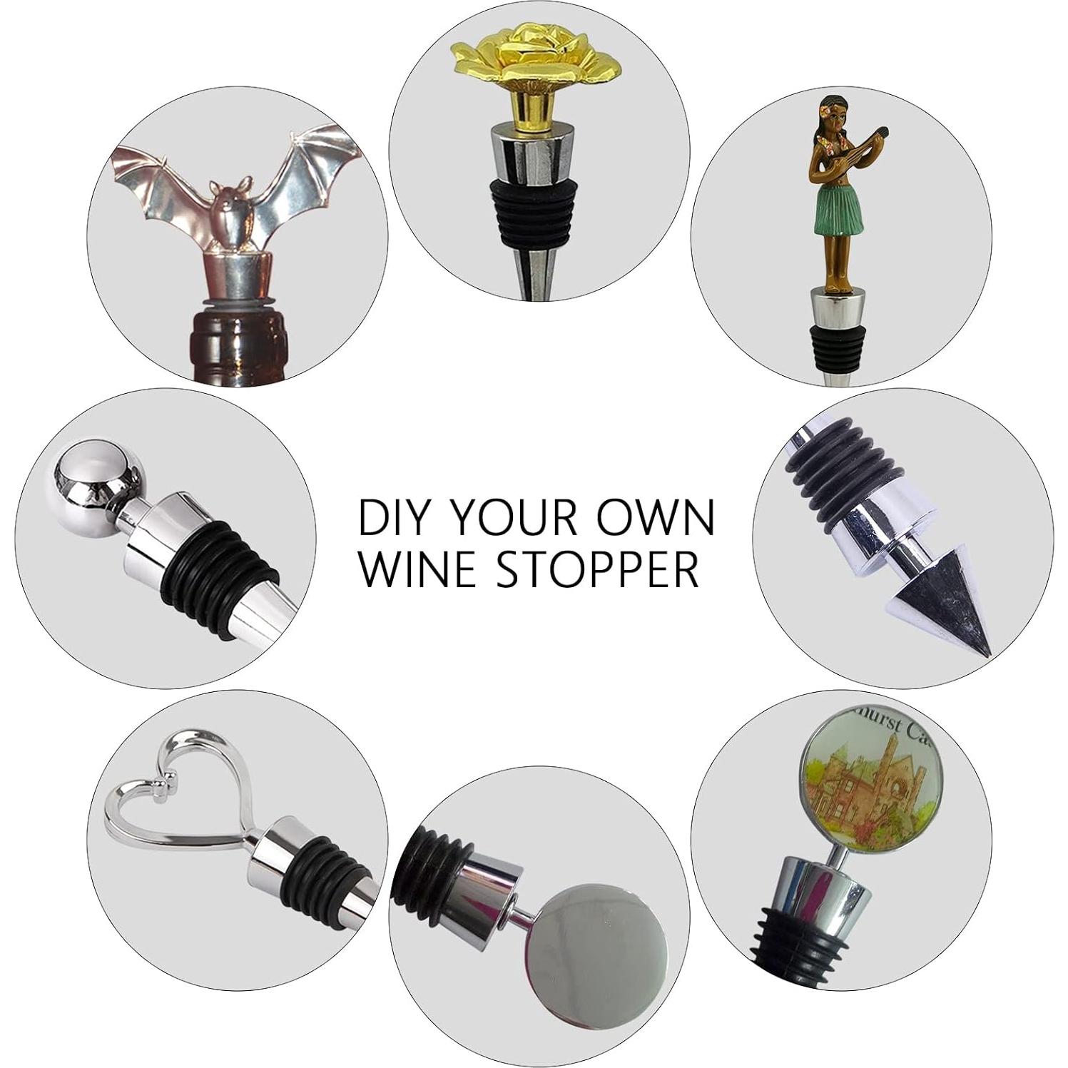 Tapones de Vino G4S3 Acero Inoxidable 5 Piezas Diseño Bola