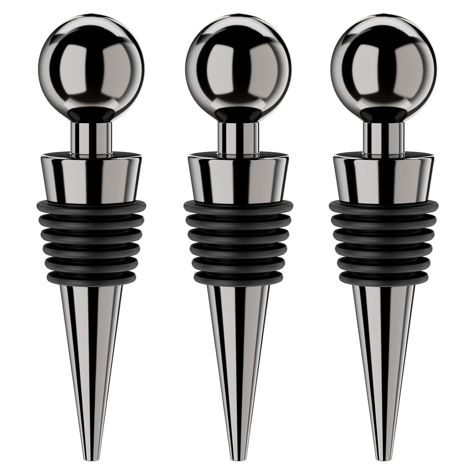 Tapones de vacío para vino BETTFOR 3 Pcs silicona a prueba de fugas