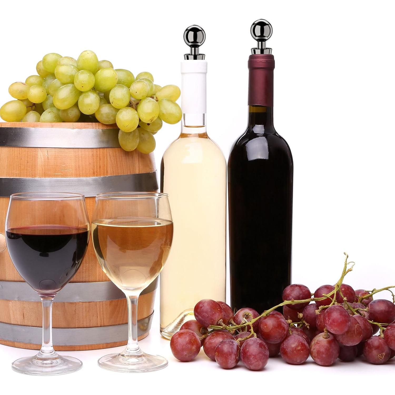 Tapones de vacío para vino BETTFOR 3 Pcs silicona a prueba de fugas