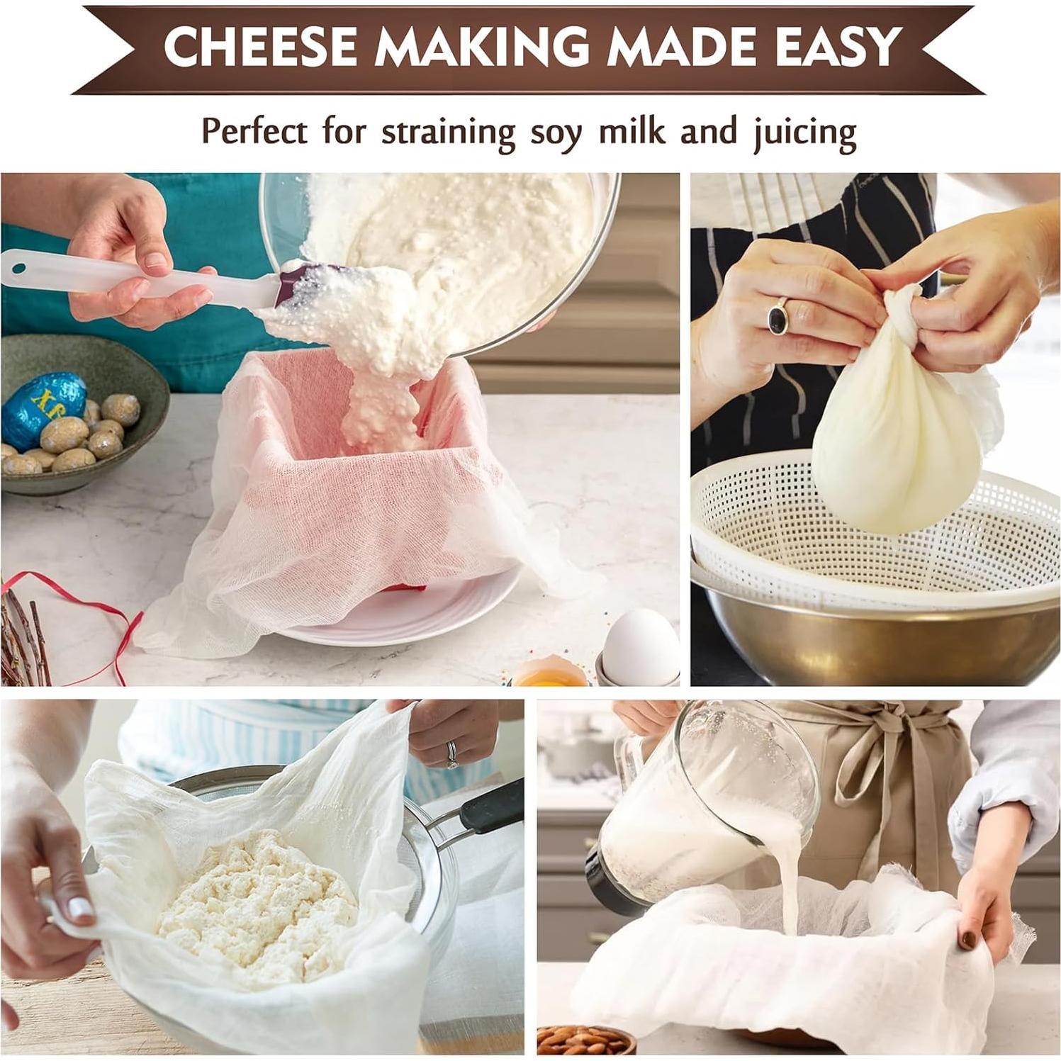 Gasa TOPULORS 6 PCS 40x40 cm 100% Algodón Reutilizable