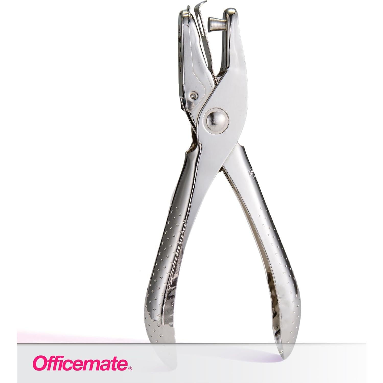Perforadora Manual Officemate Plata 1 Agujero 5 Hojas Paquete 2