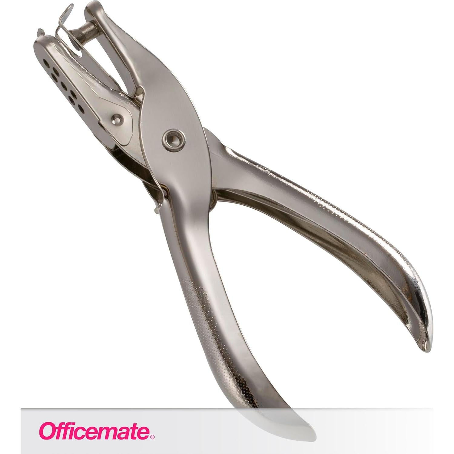 Perforadora Manual Officemate Plata 1 Agujero 5 Hojas Paquete 2