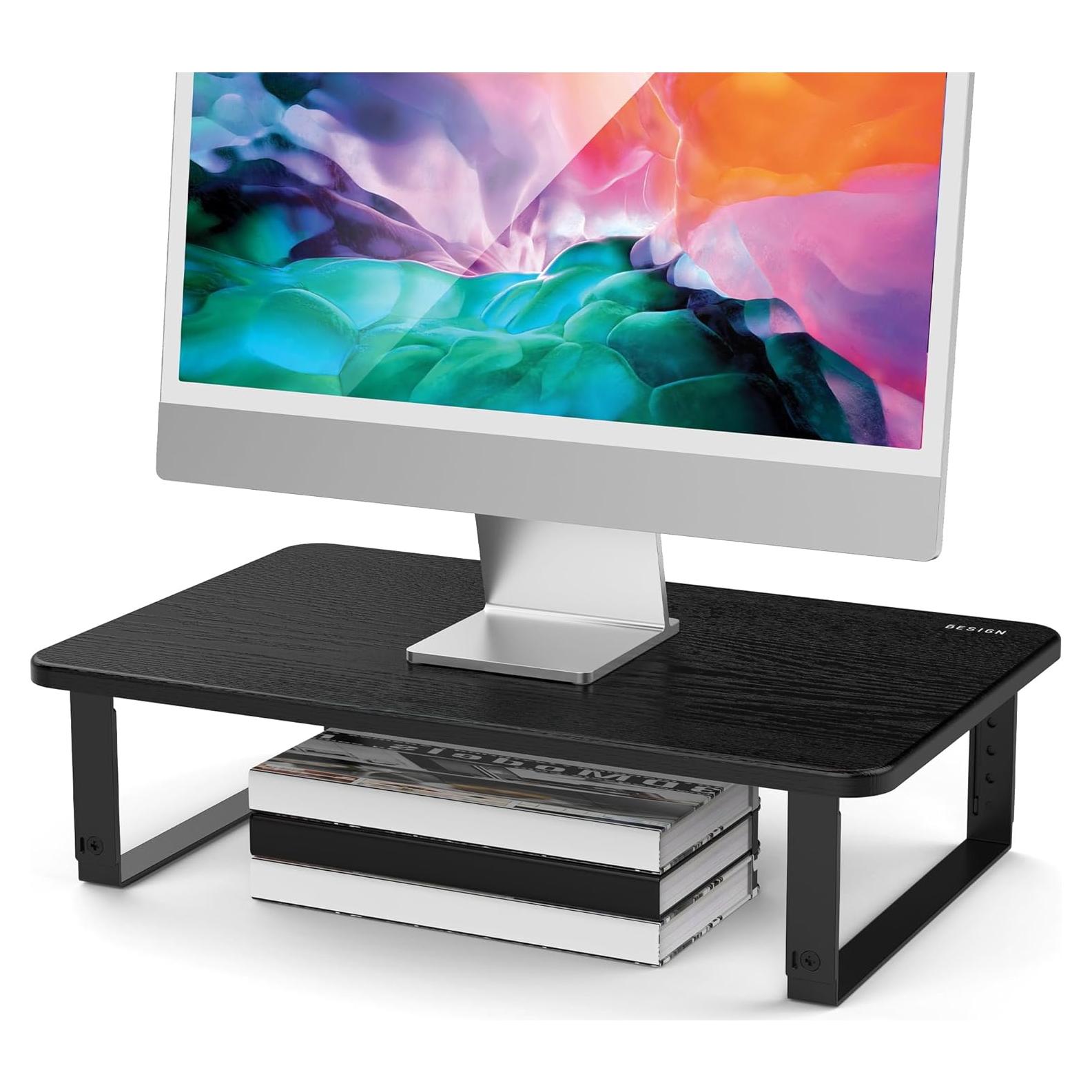 Soporte para Monitor Ergonómico BESIGN MS01 Ajustable Negro