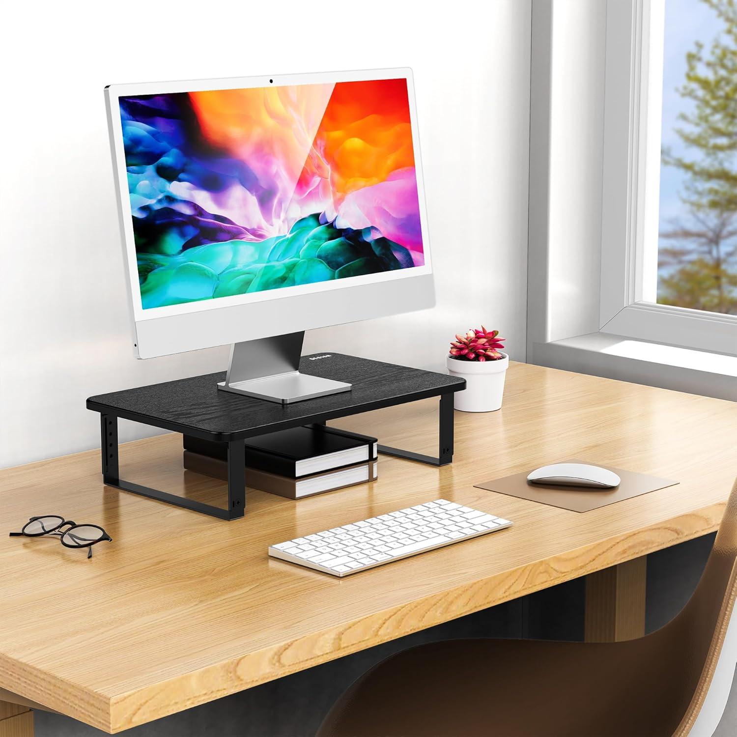 Soporte para Monitor Ergonómico BESIGN MS01 Ajustable Negro