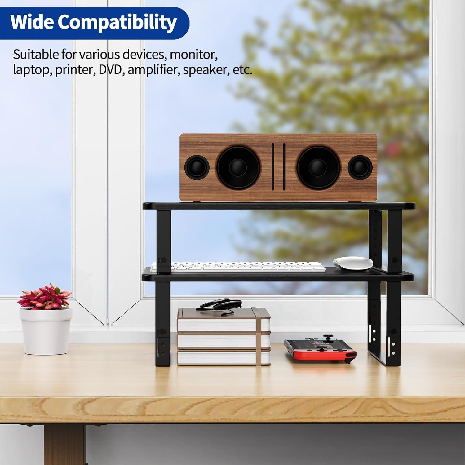 Soporte para Monitor Ergonómico BESIGN MS01 Ajustable Negro