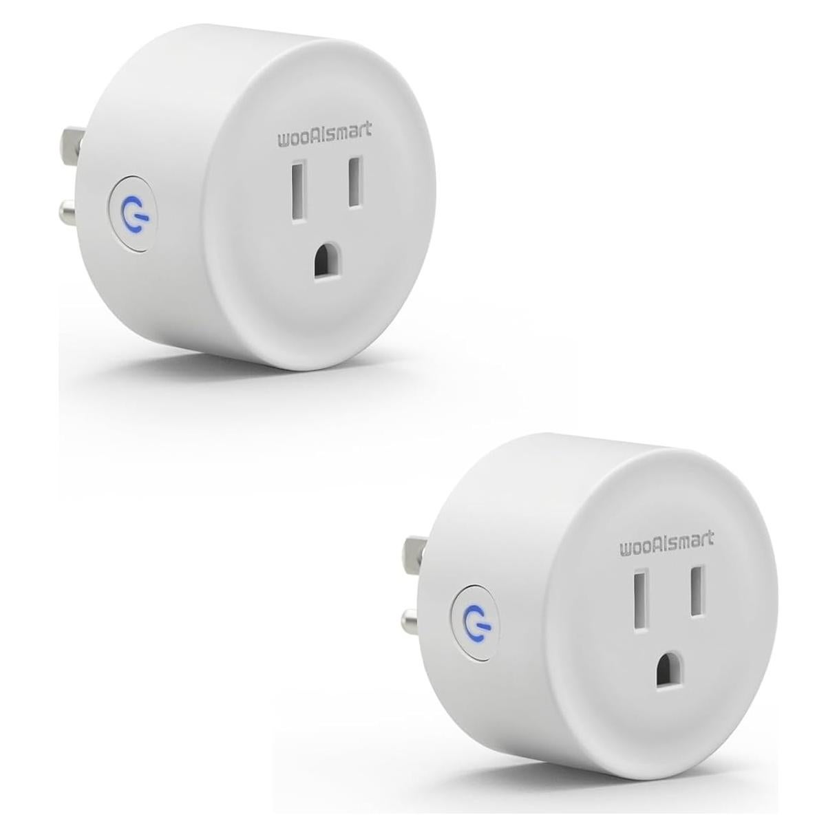 Enchufe Inteligente WiFi wooaismart 16A Control por Voz 2 Pcs