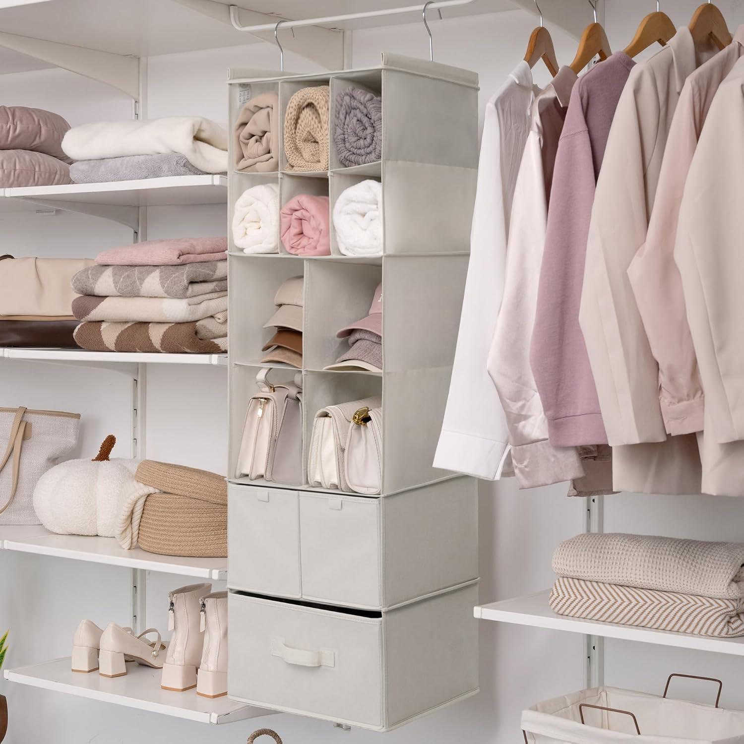 Organizador de Closet Colgante GRANNY SAYS Beige 6 Niveles