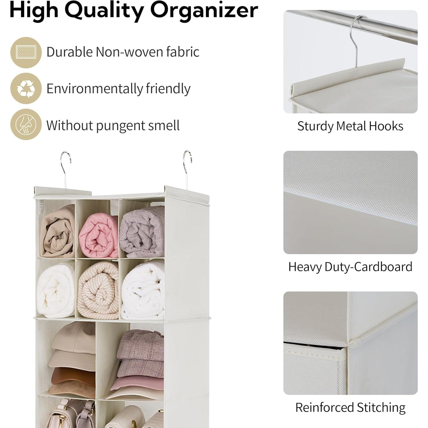 Organizador de Closet Colgante GRANNY SAYS Beige 6 Niveles