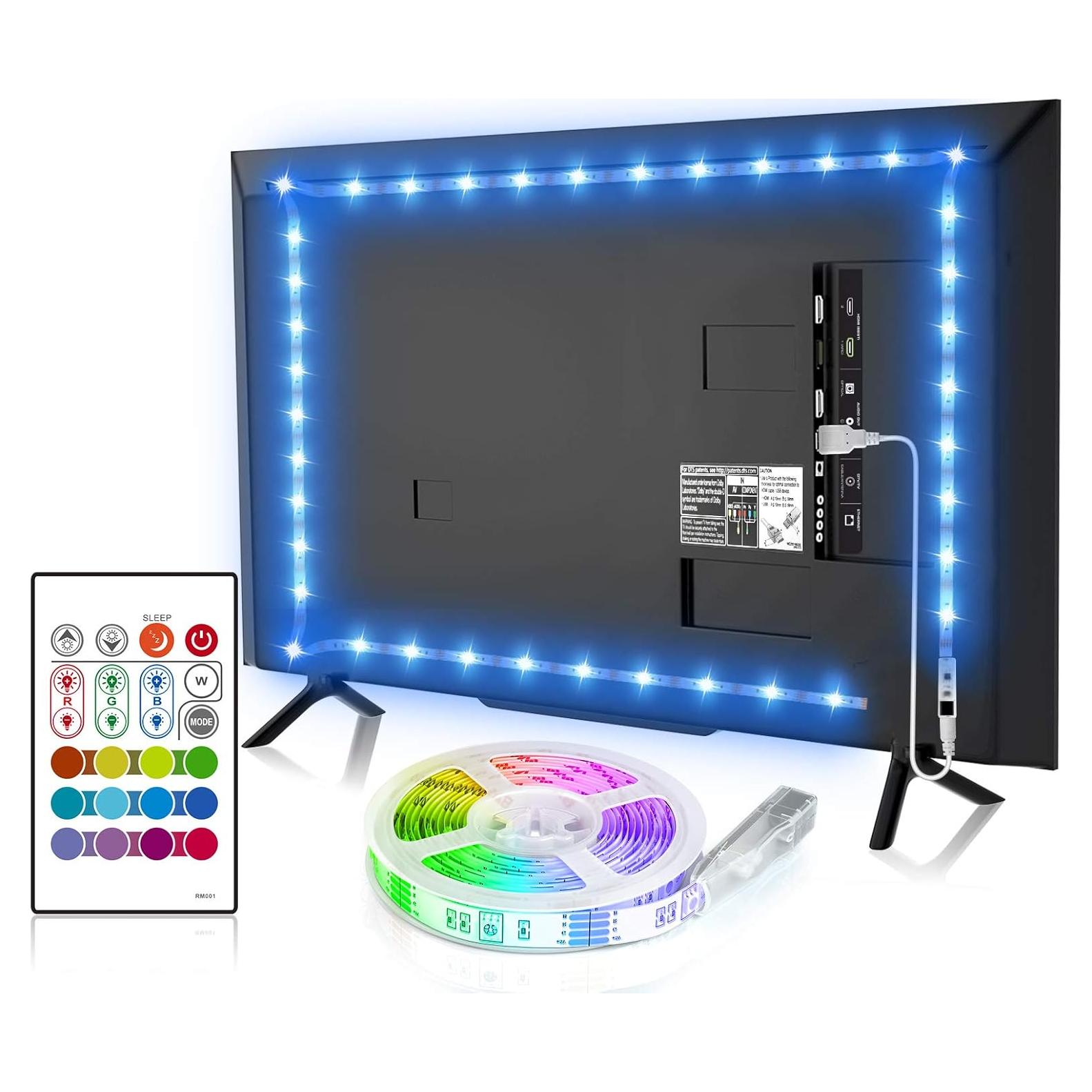 Tira LED Retroiluminación TV BASON 4.5m Control Remoto 4096 Colores