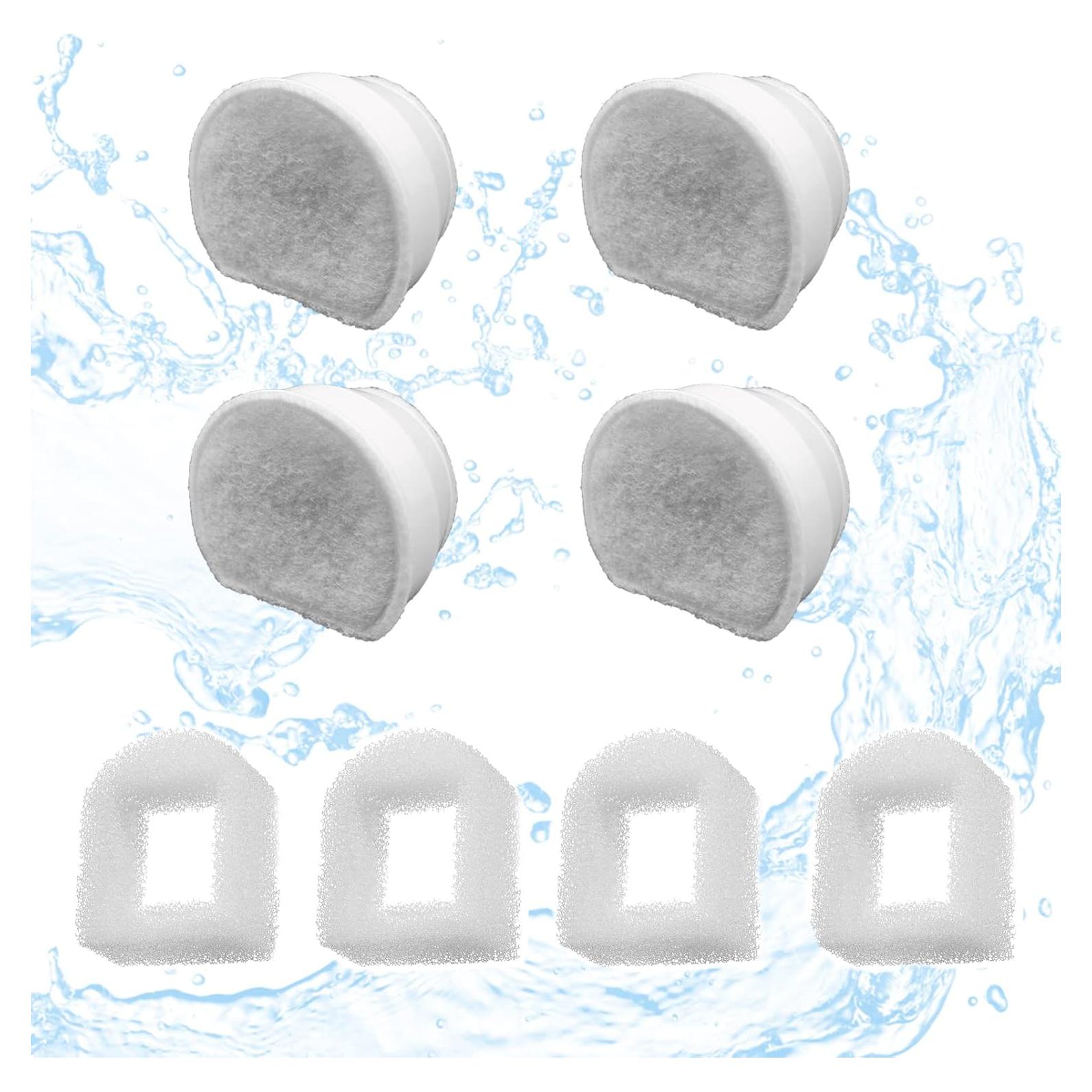 Filtros de Reemplazo para Fuente de Mascotas Ukulork - 8 Piezas