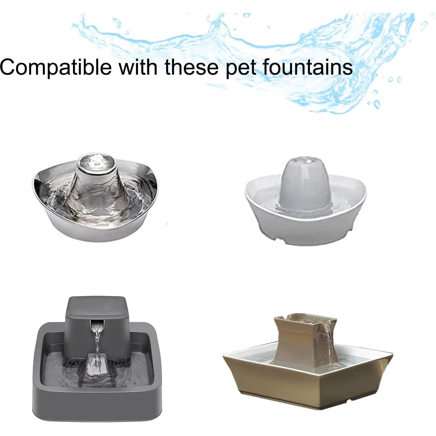 Filtros de Reemplazo para Fuente de Mascotas Ukulork - 8 Piezas