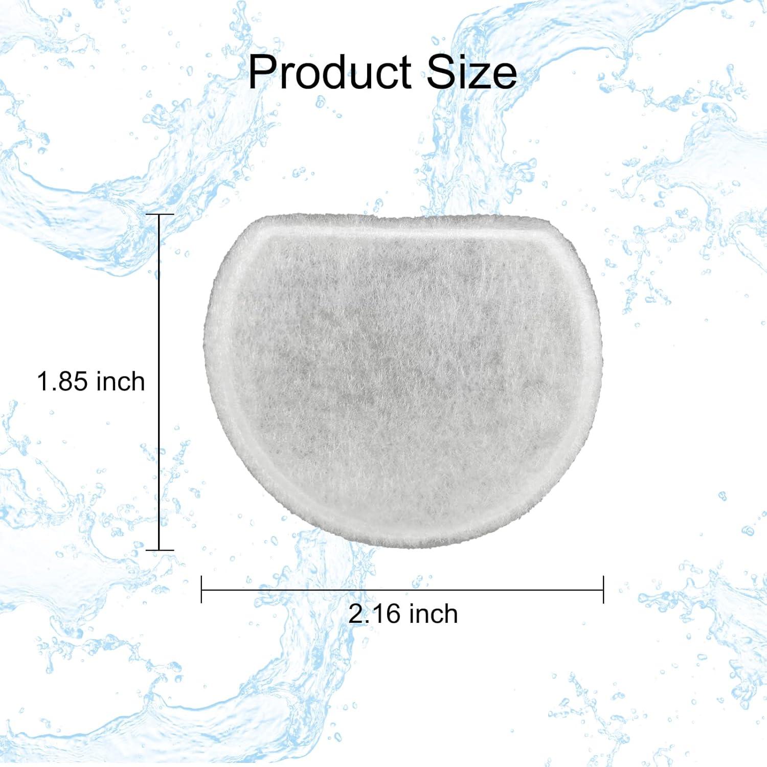 Filtros de Reemplazo para Fuente de Mascotas Ukulork - 8 Piezas