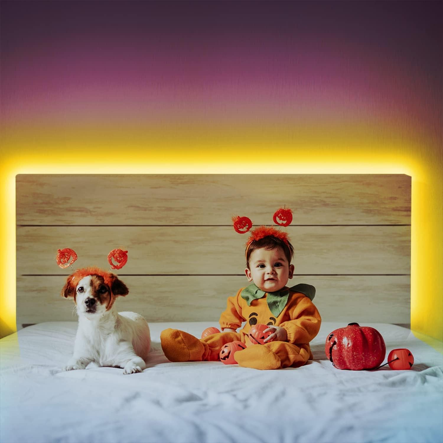 Luces LED PHOPOLLO 6.1m RGB con control remoto y 20 colores