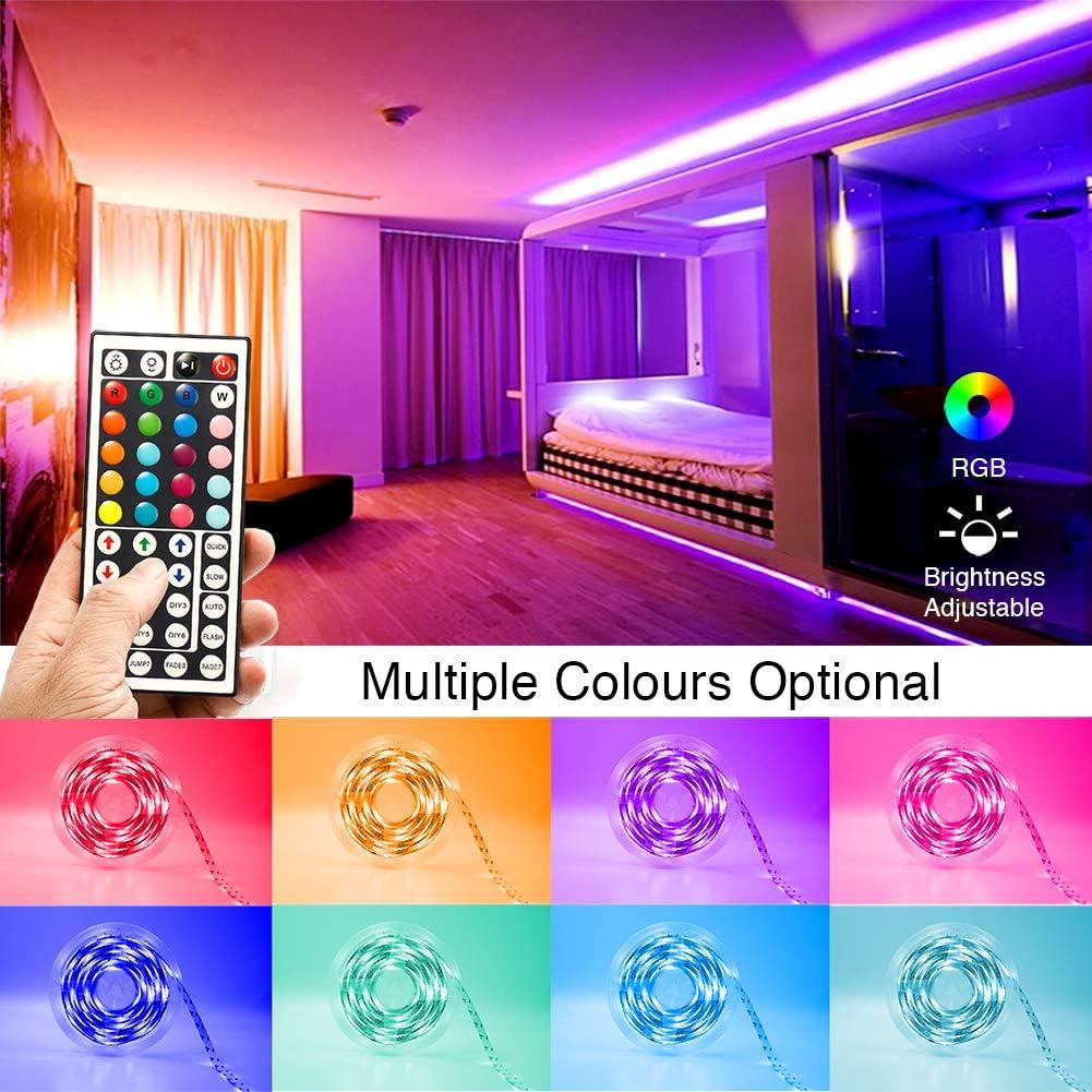 Luces LED PHOPOLLO 6.1m RGB con control remoto y 20 colores