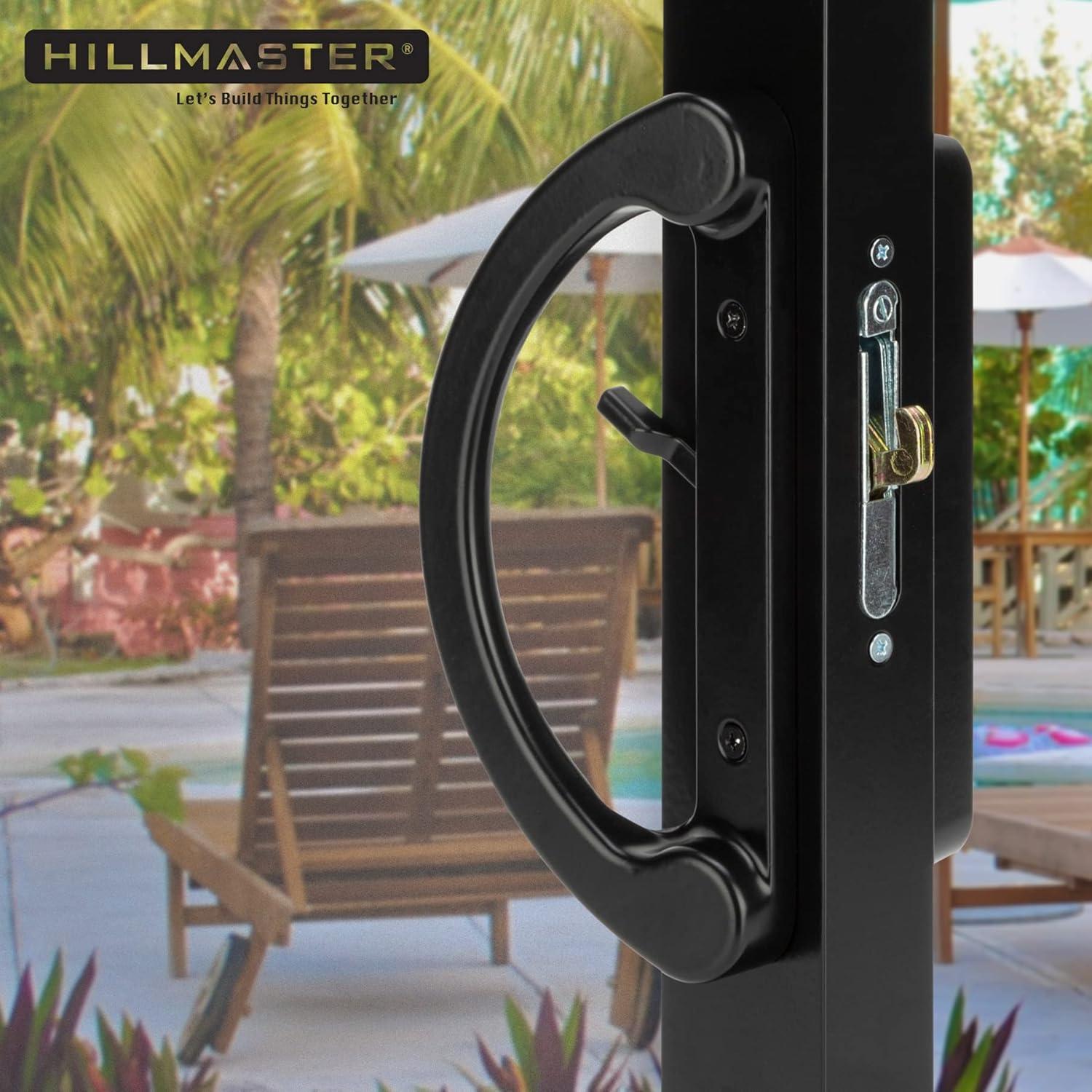 Juego de Manijas para Puerta de Patio HILLMASTER Negro 45°
