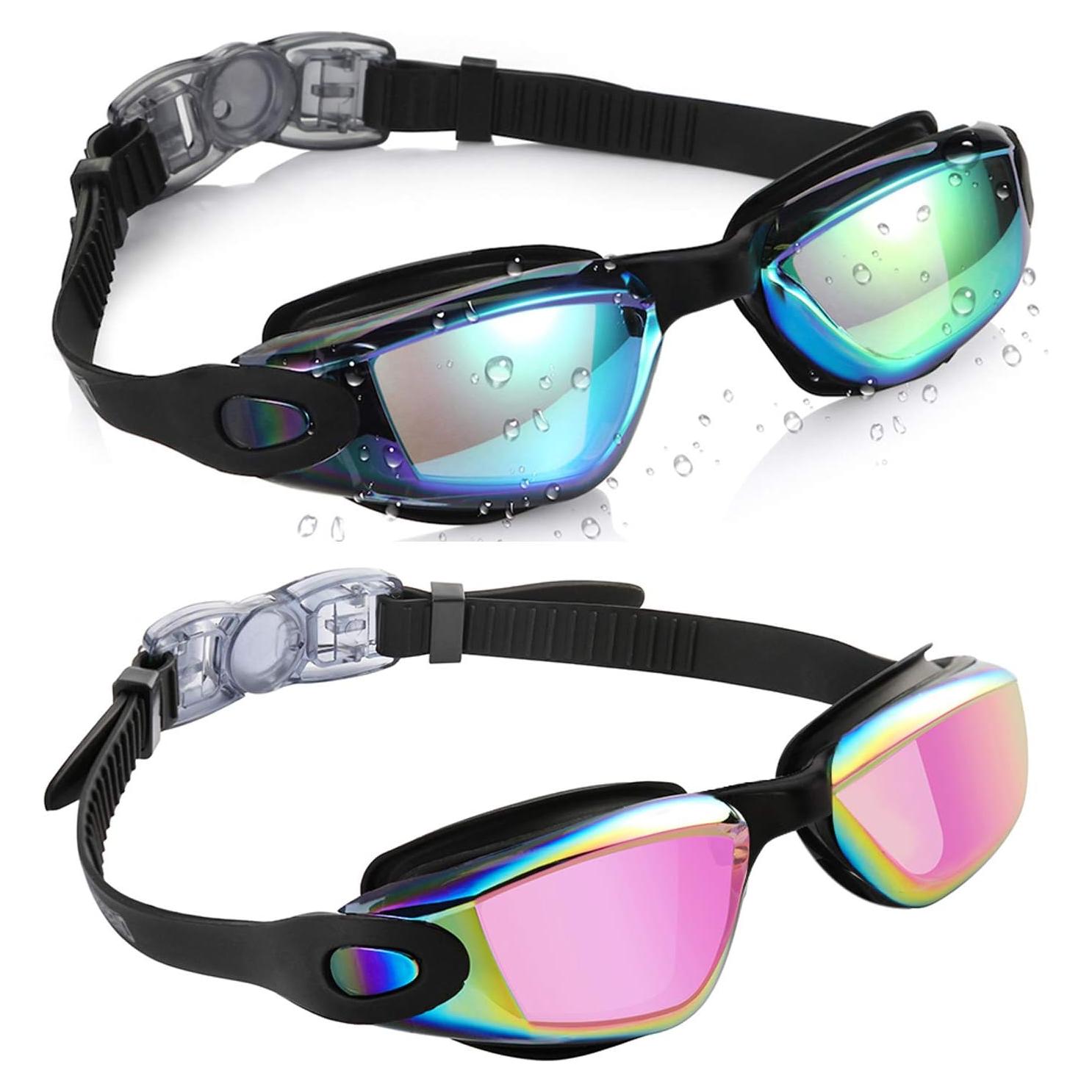 Gafas de natación Aegend para niños, 2 unidades, silicona
